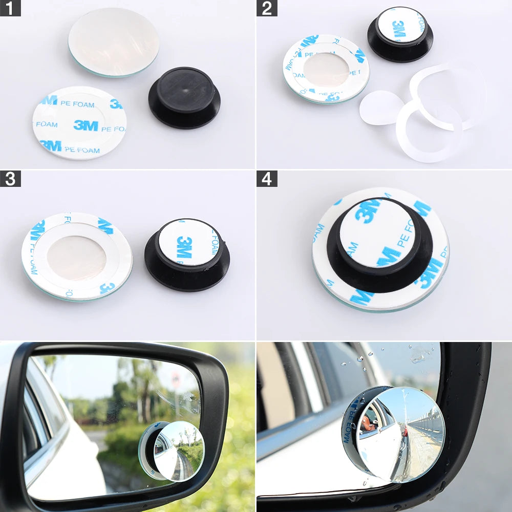 360 Rotatable Car Blind Spot Mirrors for Parking Safety for VW Polo Passat Golf 4 5 6 Jetta Mk6 Tiguan Gol Crossfox Eos Scirocco