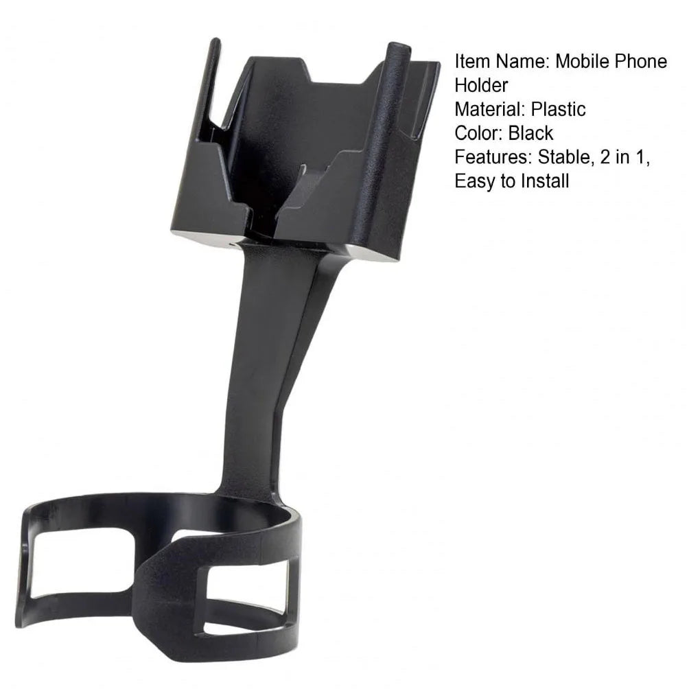Universal Car Cup Holder 2 in 1 Anti-Falling Stand Base Water Bottle Container Phone Vehicle Interior Organizer