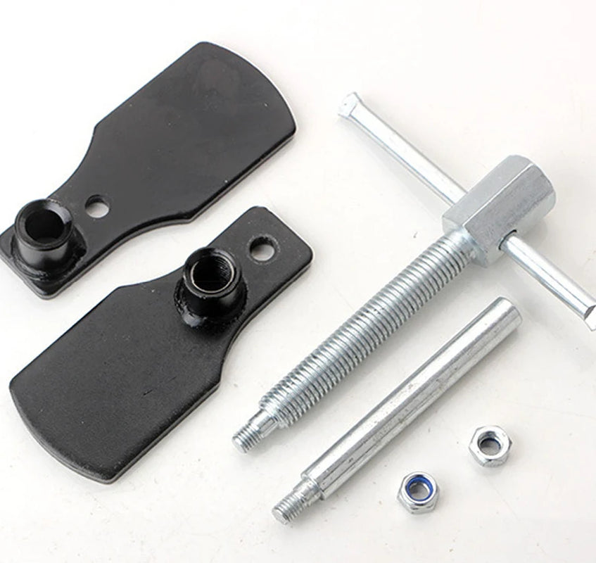 Car Caliper Piston Compressor Installation Adjustable Blackened Steel Spreader Plates T-Bar Disc Brake Pad Spreader Tool
