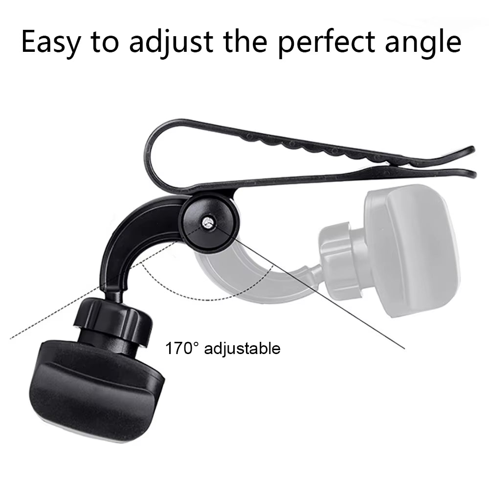 Universal Car Sun Visor Phone Holder 360 Degree Rotation Automobiles Navigation Mount Stand Clip Mobile Phone Bracket Accessory