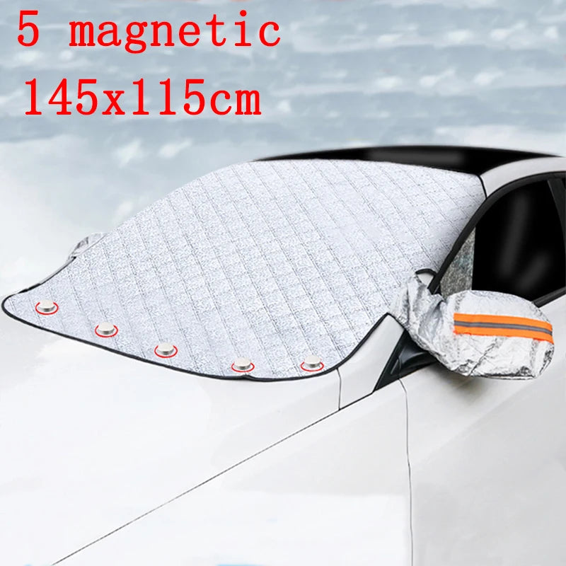 Car Front Windshield Sunshades with Magnetic Anti-Sun Anti-Ice Waterproof Sunshade Attraction Outdoor Auto Exterior Accessories