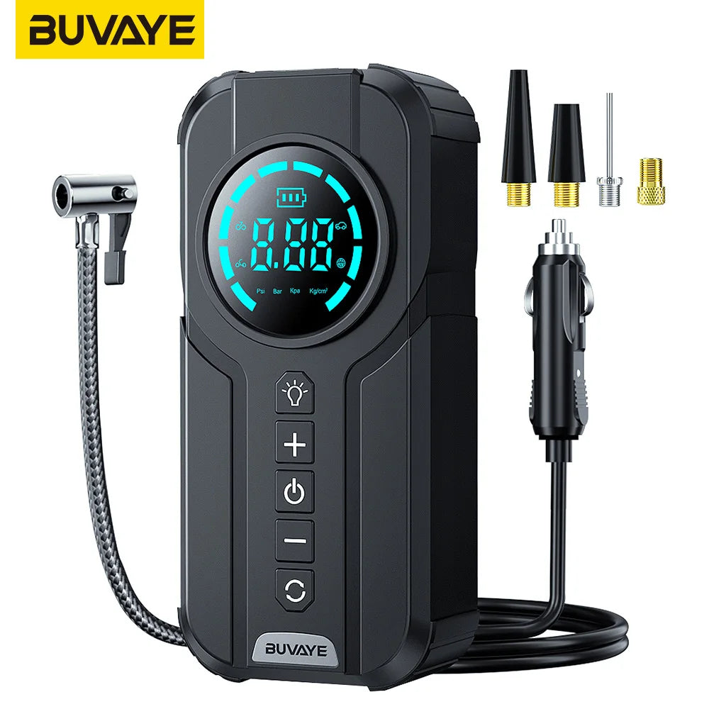 Wired Digital Air Compressor Car Tire Inflator Portable with 3M Power Cord Tire Pump Air Compressors & Inflators