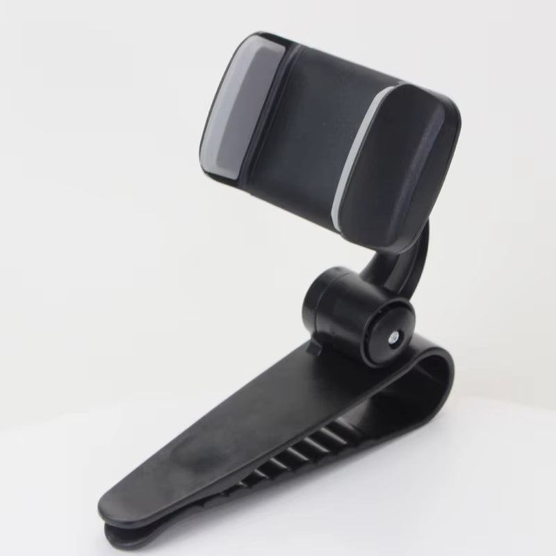 Universal Car Sun Visor Phone Holder 360 Degree Rotation Automobiles Navigation Mount Stand Clip Mobile Phone Bracket Accessory