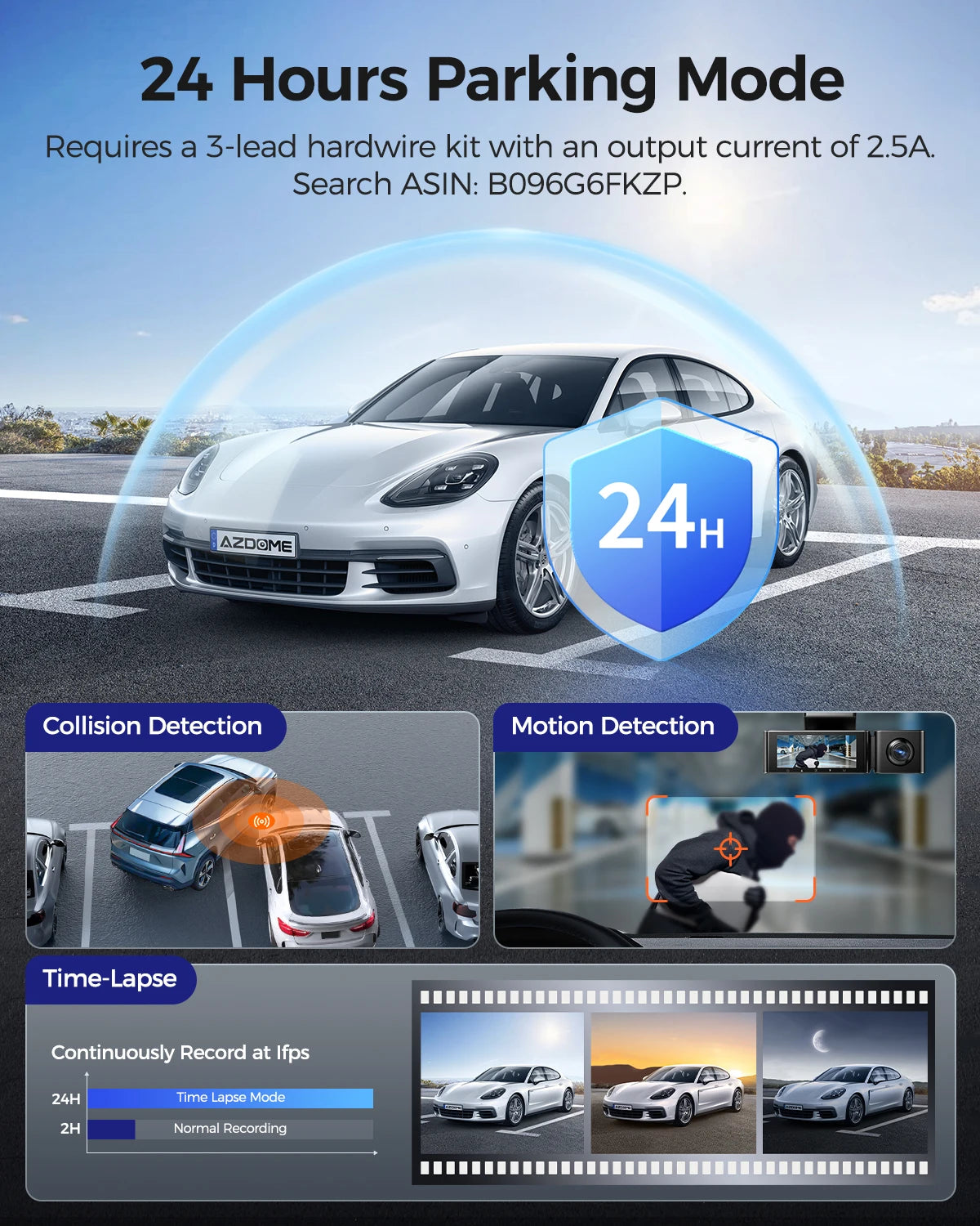 4K Dash Cam M550 Max Built-In GPS Wifi Camera Car DVR 3.18”Screen Night Vision 24H Parking Monitor Support Rear Cam
