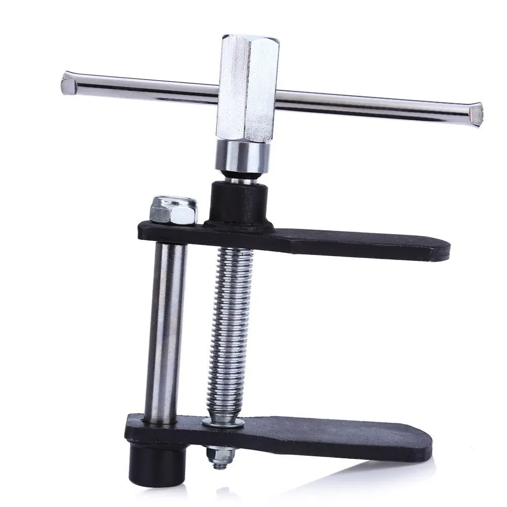 Car Caliper Piston Compressor Installation Adjustable Blackened Steel Spreader Plates T-Bar Disc Brake Pad Spreader Tool