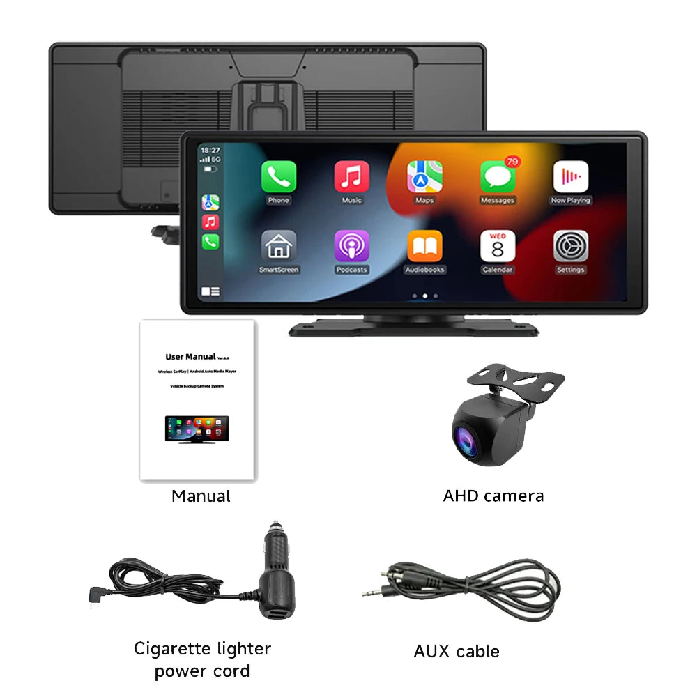 2025 New Universal 10.26” Screen Car Radio Multimedia WIFI Video Player Wireless Carplay Screen for Apple or Android