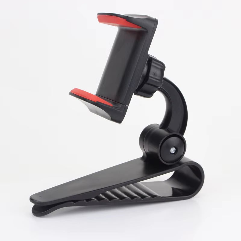 Universal Car Sun Visor Phone Holder 360 Degree Rotation Automobiles Navigation Mount Stand Clip Mobile Phone Bracket Accessory