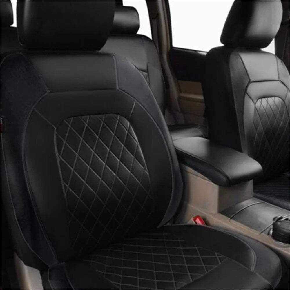 9Pcs/Set Car Seat Cover PU Leather Full Set Full Surrounded Seat Protector Cover Universal Waterproof Seat Cover Auto Interior