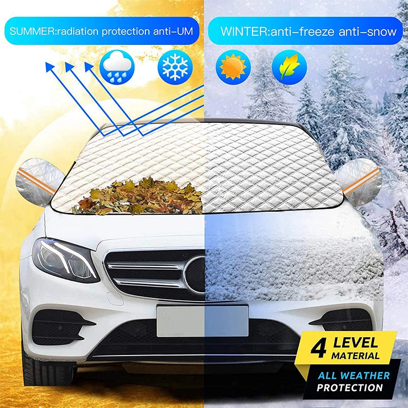 Car Front Windshield Sunshades with Magnetic Anti-Sun Anti-Ice Waterproof Sunshade Attraction Outdoor Auto Exterior Accessories