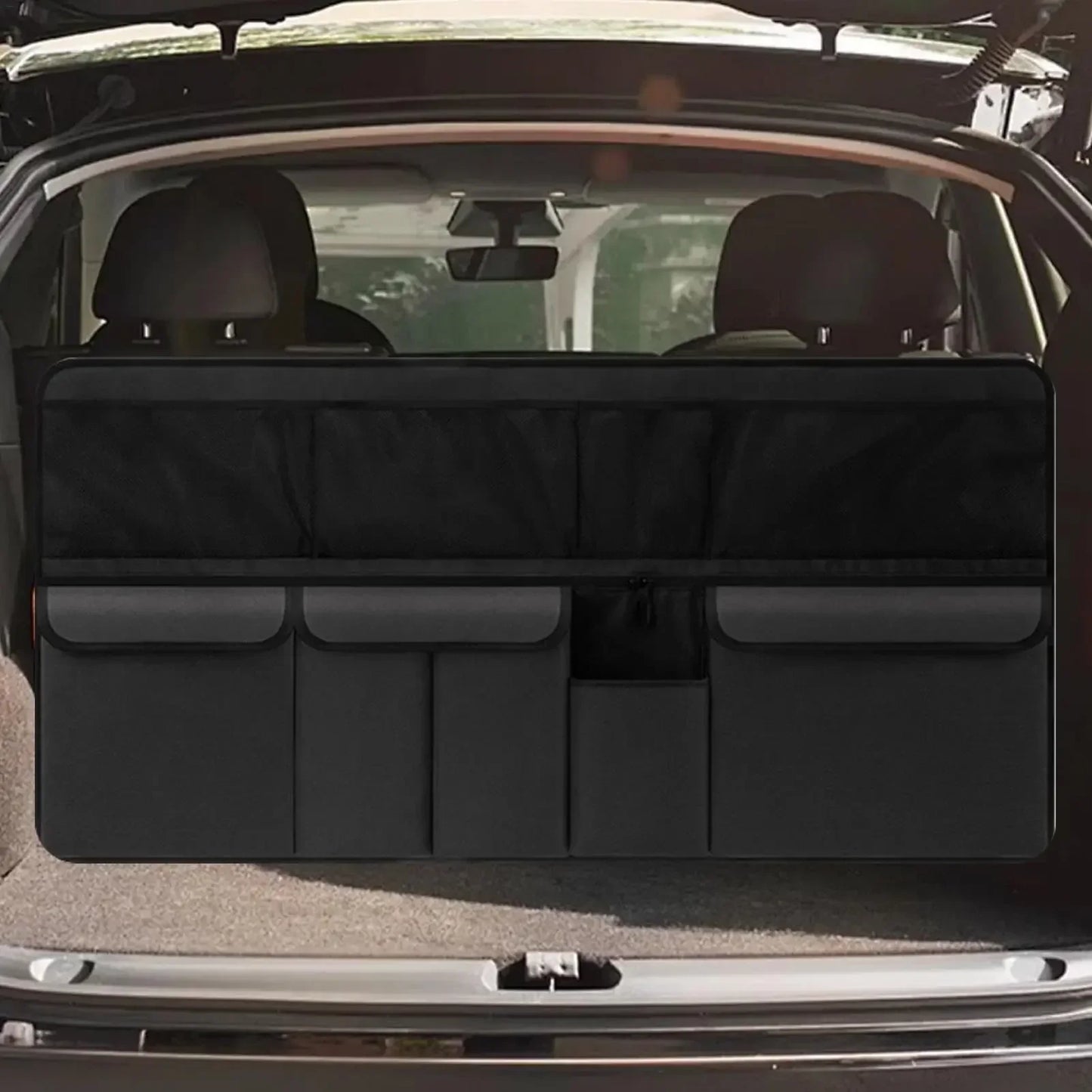 Large Capacity Backseat Trunk Organizer Car Back Seat Organizer Multiple Pocket Organizer Waterproof Storage Trucks Assessorises