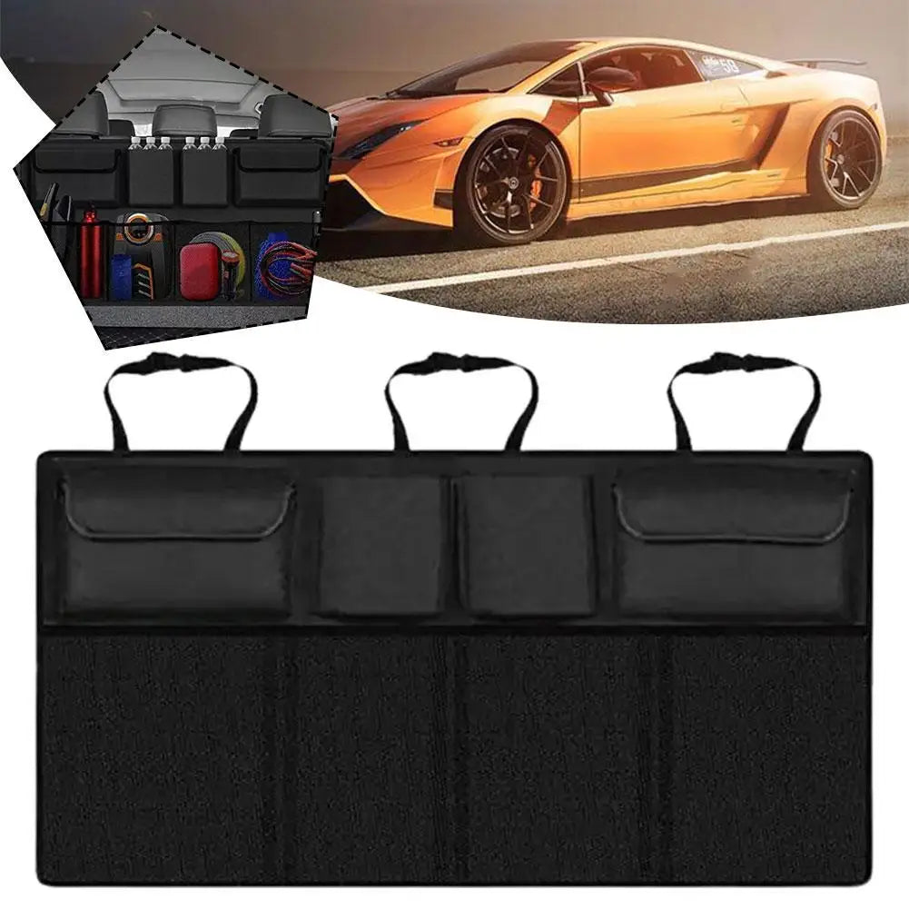 Car Trunk Car Organisers Backseat Hanging Car Organisers with 8 Large Storage Bag Trunk Organizer for SUV Truck Space Savin Z8B5