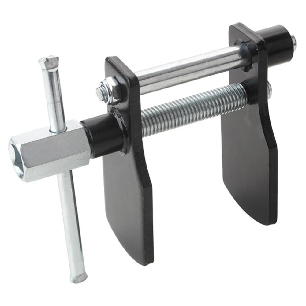 Car Caliper Piston Compressor Installation Adjustable Blackened Steel Spreader Plates T-Bar Disc Brake Pad Spreader Tool