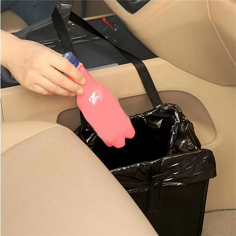 Portable Waterproof Car Trash Can Bin Auto Car Accessories Organizer Garbage Dump for Trash Can Cars Storage Pockets
