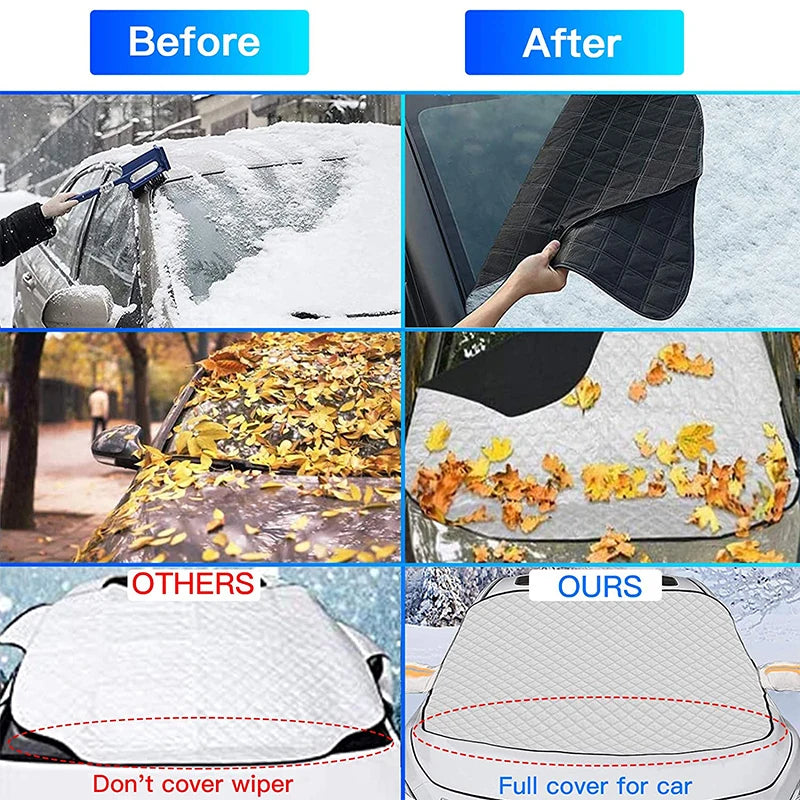 Car Front Windshield Sunshades with Magnetic Anti-Sun Anti-Ice Waterproof Sunshade Attraction Outdoor Auto Exterior Accessories