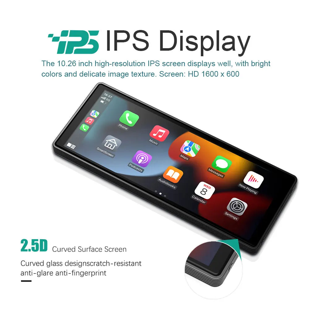 2025 New Universal 10.26” Screen Car Radio Multimedia WIFI Video Player Wireless Carplay Screen for Apple or Android