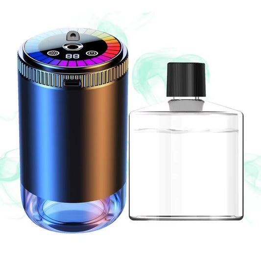 Car Air Purifier Intelligent Perfume Oil Diffuser Romantic Atmosphere LED Light Car Air Fresheners Auto Interior Accessories