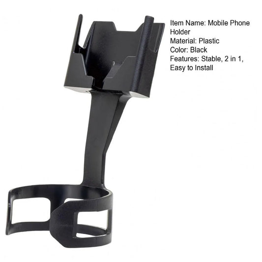 Universal Car Cup Holder 2 in 1 Anti-Falling Stand Base Water Bottle Container Phone Vehicle Interior Organizer