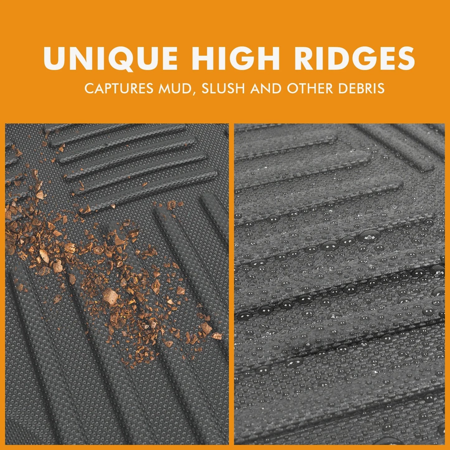 5Pcs Universal Auto Car Floor Mats All-Weather TPE Foot Mats Pad Waterproof Tray Mat Interior Accessories for Ford Explorer