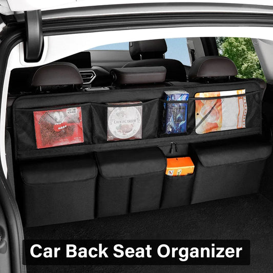 Large Capacity Backseat Trunk Organizer Car Back Seat Organizer Multiple Pocket Organizer Waterproof Storage Trucks Assessorises