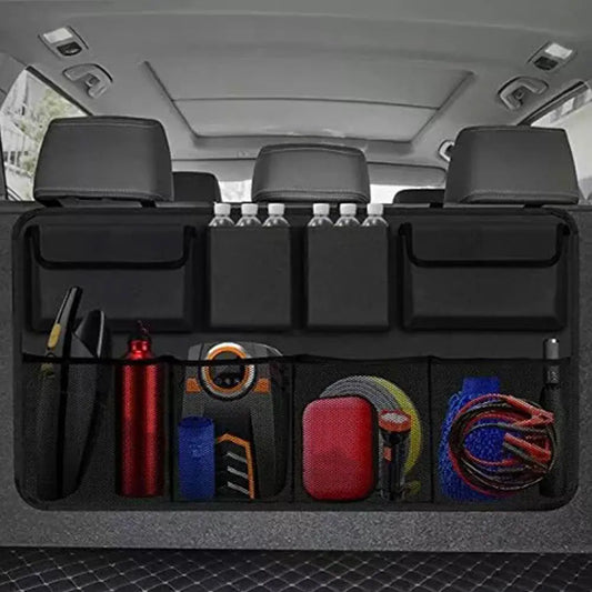 Car Trunk Car Organisers Backseat Hanging Car Organisers with 8 Large Storage Bag Trunk Organizer for SUV Truck Space Savin Z8B5