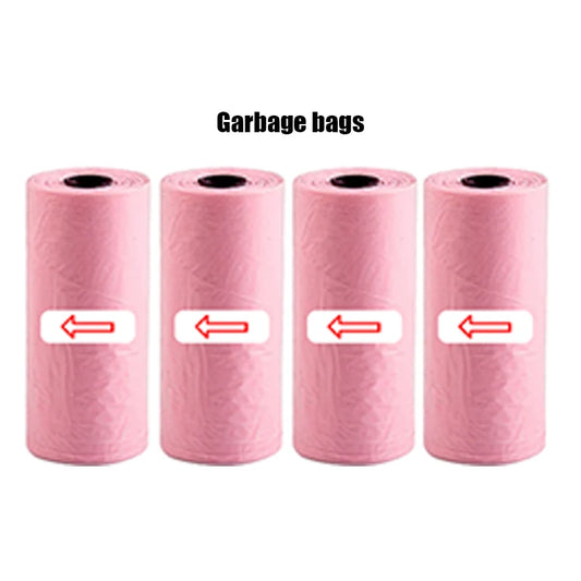 1L Car Interior Storage Box Trash Can with 4 Rolls (60Pcs) Trash Bags ABS Mini Trash Can with Lid with Trash Bag Car Storage Bin
