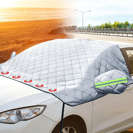 Car Front Windshield Sunshades with Magnetic Anti-Sun Anti-Ice Waterproof Sunshade Attraction Outdoor Auto Exterior Accessories