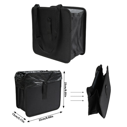 Car Trash Can Garbage Bag 8.5/6.58L Large Capacity Waterproof Foldable Car Garbage Organizer Portable Hanging Multi-Function